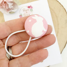 Load image into Gallery viewer, Easter Bunny Bobble Hair Ties Set of 2