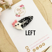 Load image into Gallery viewer, Ghost glitter scalloped snap clip