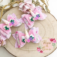 Load image into Gallery viewer, Unicorn Horn Hair Bow Headband or Clip