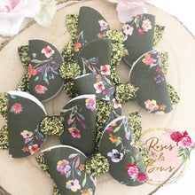 Load image into Gallery viewer, Autumn Fall Floral Hair Bow Headband or Clip