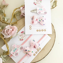 Load image into Gallery viewer, Ice cream Hair Bow Set Headbands or Clips