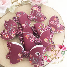 Load image into Gallery viewer, Autumn Fall Floral Hair Bow Headband or Clip