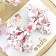 Load image into Gallery viewer, Pink pumpkin Liverpool bullet fabric bow