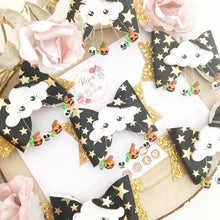 Load image into Gallery viewer, Halloween Cloud Hair Bow Headband or Clip