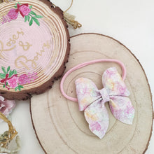 Load image into Gallery viewer, Lace Glitter Hair Bow Clip or Headband