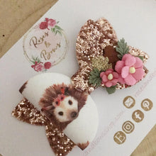 Load image into Gallery viewer, Boho Woodland Animal Bow Headband or Clip