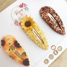 Load image into Gallery viewer, Sunflower snap clip set