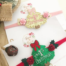Load image into Gallery viewer, 1st Christmas - Christmas Tree Headband