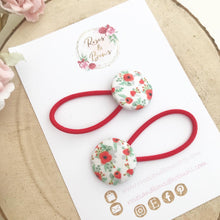 Load image into Gallery viewer, Poppy Bobble Hair Ties Set of 2