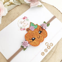 Load image into Gallery viewer, Halloween Pumpkin Hair Bow Headband or Clip