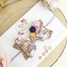 Load image into Gallery viewer, Beehive Hair Bow Headband or Clip