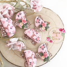 Load image into Gallery viewer, Floral Horse Bow Clip or Headband