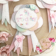 Load image into Gallery viewer, Rainbow Number Birthday Badge