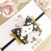 Load image into Gallery viewer, Halloween Cloud Hair Bow Headband or Clip