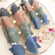 Load image into Gallery viewer, Autumn Lace Hair Bow Headband or Clip