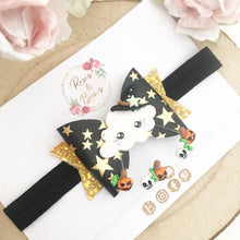 Load image into Gallery viewer, Halloween Cloud Hair Bow Headband or Clip