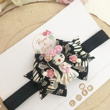 Load image into Gallery viewer, Halloween Bride Hair Bow Headband or Clip
