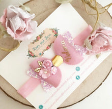 Load image into Gallery viewer, Personalised Name Hair Bow Headband or Clip