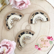 Load image into Gallery viewer, Gold Leopard Rainbow Glitter Clip or Headband