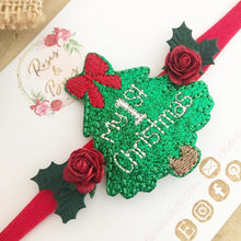 Load image into Gallery viewer, 1st Christmas - Christmas Tree Headband