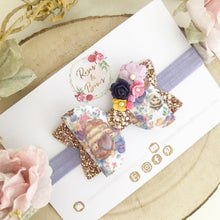 Load image into Gallery viewer, Beehive Hair Bow Headband or Clip