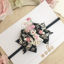 Load image into Gallery viewer, Halloween Bride Hair Bow Headband or Clip