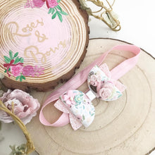 Load image into Gallery viewer, Flamingo Hair Bow Headband or Clip