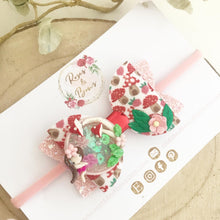 Load image into Gallery viewer, Fairy toadstool Shaker Hair Bow Headband or Clip