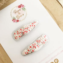 Load image into Gallery viewer, Christmas shaker snap clip set