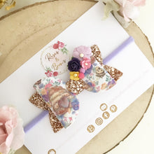 Load image into Gallery viewer, Beehive Hair Bow Headband or Clip