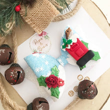 Load image into Gallery viewer, Christmas Post Box Hair Bow Headband or Clip