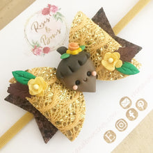Load image into Gallery viewer, Autumn Acorn Hair Bow Headband or Clip
