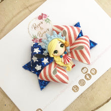 Load image into Gallery viewer, July 4th Statue of Liberty Bow Headband or Clip