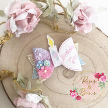 Load image into Gallery viewer, Birthday Girl Hair Bow Headband or clip