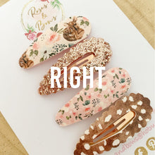 Load image into Gallery viewer, Rose Gold Deer Hair Clips