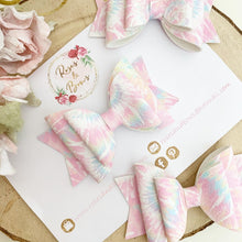Load image into Gallery viewer, Tie die Hair Bow Headband or Clip