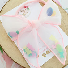 Load image into Gallery viewer, Easter Sequin Shaker Organza Hair Bow Headband or Clip