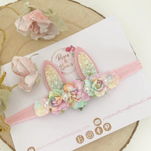 Load image into Gallery viewer, Rainbow Bunny Ears Easter headband - Girls Hairband - Photo Prop