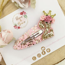 Load image into Gallery viewer, Pink Birthday Snap Clip - Birthday Number Princess Snap Clip