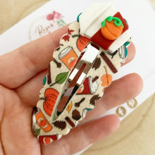 Load image into Gallery viewer, Pumpkin spice large snap clip