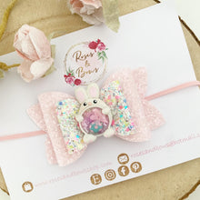 Load image into Gallery viewer, Easter Bunny Rabbit Shaker Hair Bow Headband or Clip