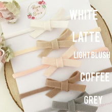 Load image into Gallery viewer, Wool felt neutral headband set