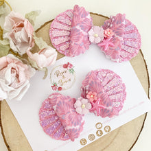 Load image into Gallery viewer, Shell Mermaid Bow Headband or Clip