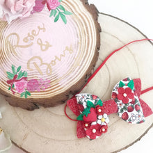 Load image into Gallery viewer, Strawberry Hair Bow Headband or Clip