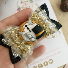 Load image into Gallery viewer, New Years Hair Bow Headband or Clip