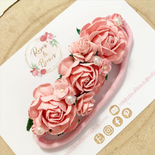 Load image into Gallery viewer, Pink nylon headband - Flower Crown Headband