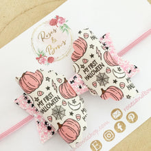Load image into Gallery viewer, My First Halloween Glitter Hair Bow Headband or Clip
