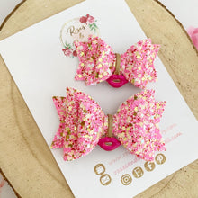 Load image into Gallery viewer, Kisses Valentines Hair Bow Headband or Clip