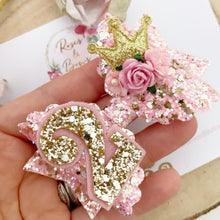 Load image into Gallery viewer, Birthday Princess Hair Bow - Birthday Headband - Birthday Hair Clip