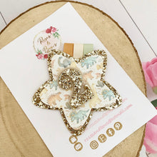 Load image into Gallery viewer, Dinosaur Birthday Badge - Birthday Glitter Badge